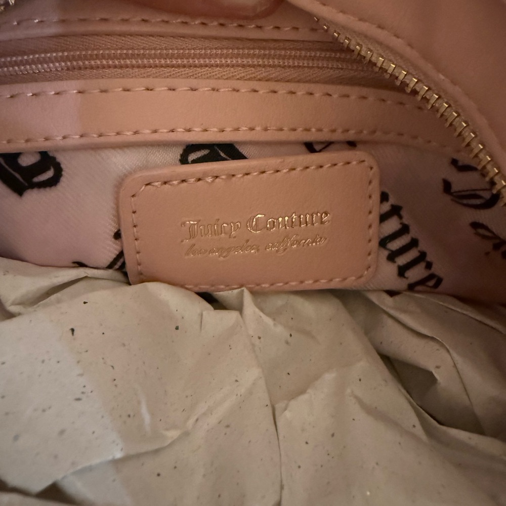 Juicy Couture Blush Quilted Bow Shoulder Bag - Picture 6 of 9